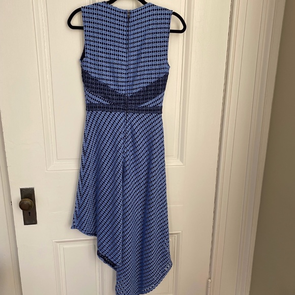 BCBGMAXAZRIA Blue Asymmetrical Dress, Sz XXS - Picture 2 of 4